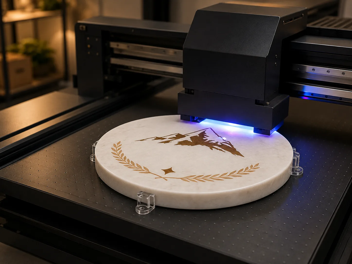 Tuz Plaketine UV Baskı Yapalım